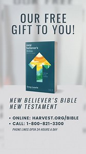 3.6K views · 4K reactions | Feeling overwhelmed by worry and stress? You don't have to carry that burden alone. Turn your panic into prayer and experience the peace of God that passes all understanding. Learn how a relationship with God through Jesus Christ can transform your anxiety. We want to give you a FREE New Believer's Bible New Testament to help you on your spiritual journey. #FreeBible #SpiritualGrowth #JesusSaves #HarvestMinistries #FaithJourney | Greg Laurie | Facebook