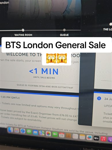 BTS London General Sale Updates and Ticket Information