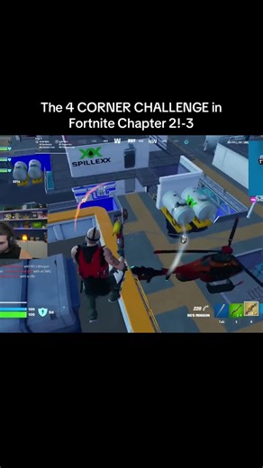 The 4 CORNER CHALLENGE in Fortnite Chapter 2!-3