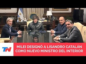 Milei designó a Lisandro Catalán como ministro del Interior tras la derrota en las elecciones