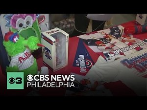 New Philadelphia Phillies merchandise at team store for home opener