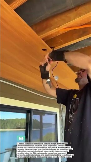 Cabinet Hinge Installation Made Easy Today #Woodworking #DIY #CabinetRepair