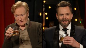 Joel McHale pours a glass of his favorite bourbon in an attempt to commercialize this interview. #CONAN | Team Coco