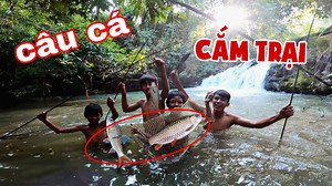 439K views · 10K reactions | 3 ngày 2 đêm cắm trại câu cá trong rừng nhiệt đới cùng mấy nhóc  #SANGVLOG | Sang Vlog | Facebook