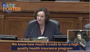 Private insurance spends 17x more on administrative costs than traditional Medicare—to pay for things like stock buybacks, executive pay, and ads. Medicare for All would save taxpayers billions and generate better health outcomes. It is fiscally responsible policy. | Rep. Katie Porter