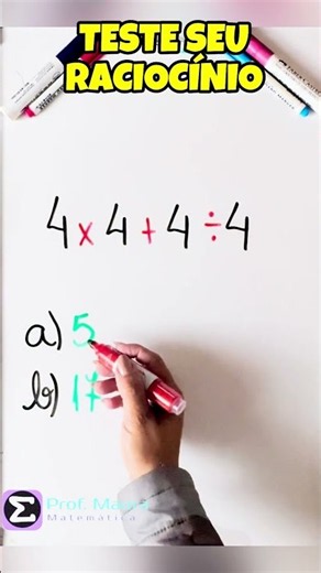 PENSE RÁPIDO ✅✍️#raciociniologico #matematika #aulas