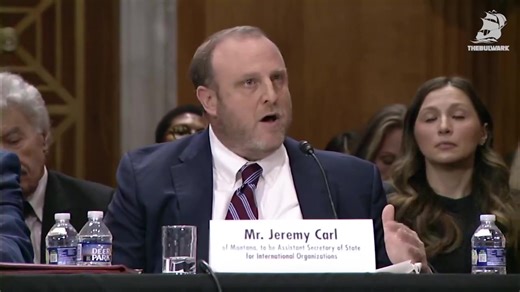 ... WHAT? He said what? With his full chest? How detached from reality can one person be? History will show us this is demonstratively false. Text from image reads: The Bulwark Sen. Murphy: “So, your belief is that white Americans face more discrimination. at least prior to the Trump administration...than Black Americans?" Jeremy Carl, Trump's nominee to be assistant secretary of state for international organizations: "Yes, that's correct, and I'm not running away from that statement at all." | 