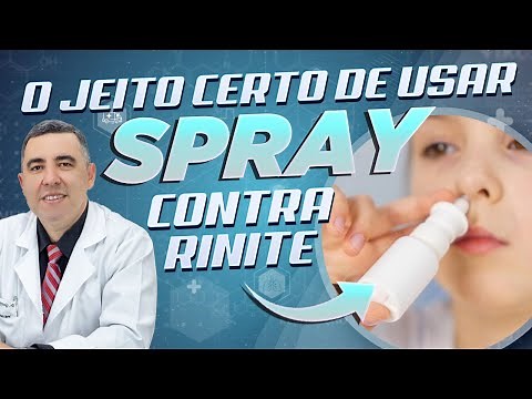 O jeito certo de usar o spray nasal para combater a rinite
