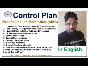 Control Plan First Edition March 2024//Control Plan Chapter-1,2,3,4/CP in English