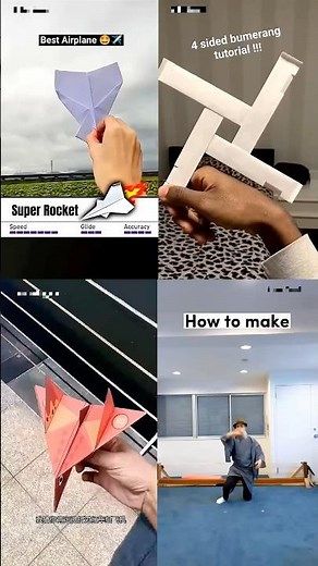 How to make a farflying gliding airplane tutorial 🤗✈️💫 , best flying paperplane #craft #shorts