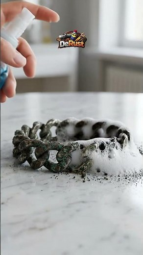 Satisfying Rust Removal – Cleaning a Completely Rusty Chain