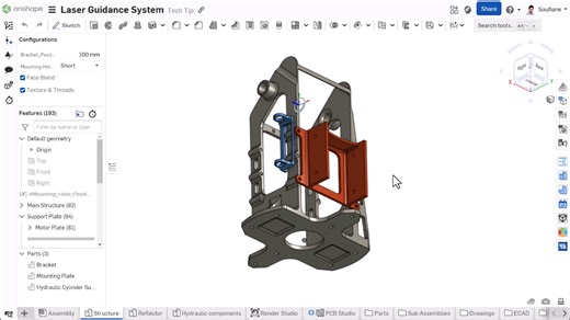 Discover how to effectively maintain Part Studio integrity in an Onshape Assembly, ensuring seamless synchronization throughout your design process 👉 http://onshp.co/ds | Onshape by PTC