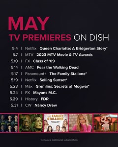 7.5K views · 65 reactions | May’s new TV lineup is here! | DISH | Facebook