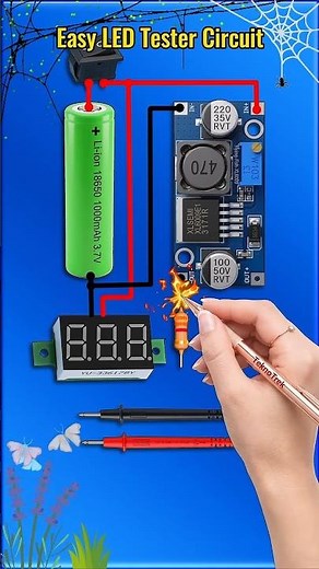 How to Make an Auto-Volt LED Tester! 💡 #shorts #diy #electronics