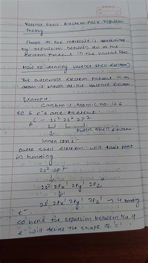 #VSEPR theory # chemistry #subscribe ₹intermediate #chemical #exam