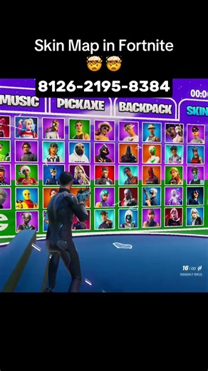 Best Skin Map Fortnite #fortnite #1v1 #viralvideo #shorts