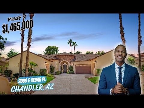 $1,465,000 Luxury Home in Chandler AZ | 5 Bed 7 Bath Basement Estate Tour | Chandler Real Estate