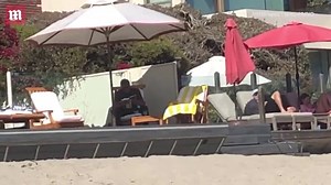 Sylvester Stallone enjoys beach with his wife and daughter in 2020