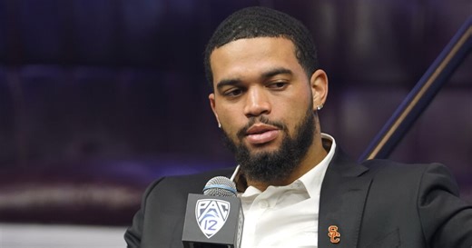 Caleb Williams and Mason Cobb Press Conference | 2023 Pac-12 Football Media Day | USC