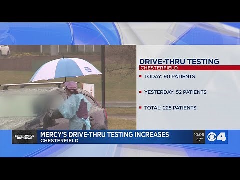 Mercy sees highest turnout since opening its COVID-19 drive-thru testing site