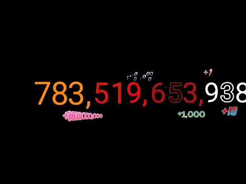 Numbers 0 to 1 septillion with sound