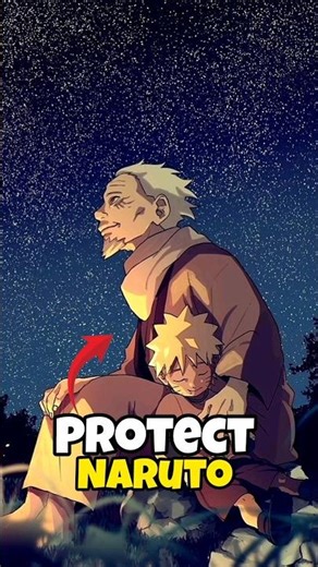 Hiruzen Protected Naruto 💭 #anime #naruto #minato #hokage