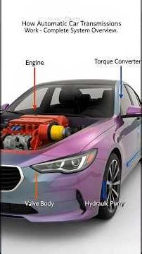 🚗⚙️ HOW AUTOMATIC TRANSMISSIONS WORK 🔥 | 3D Animation Breakdown 🎬✨ #shorts #animation