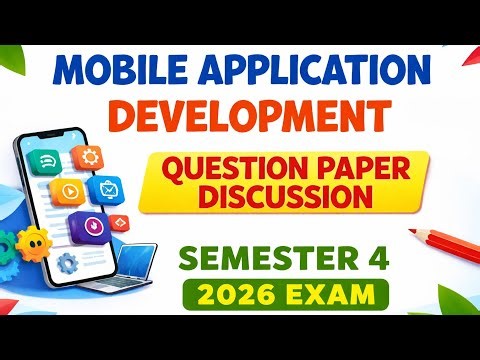 Mobile Application Development Sem 4 | 2026 Paper Discussion