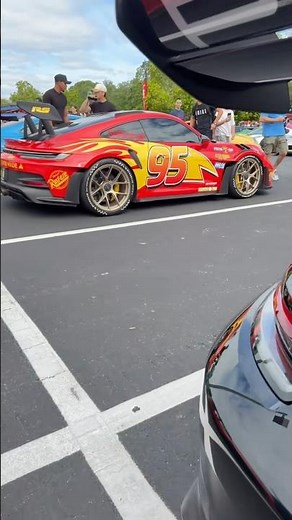 🔥 A Porsche GT3 RS in Lightning McQueen livery?! 😳 UNBELIEVABLE