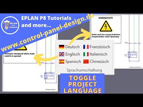 How to change the project language in EPLAN with just one click.
