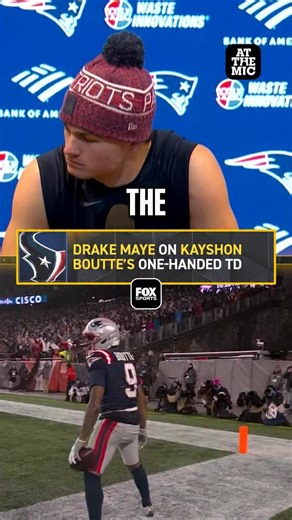 NFL on FOX on Instagram: "Drake Maye on the HUGE Kayshon Boutte catch 🙌"