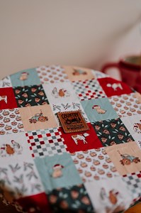 Reusable and Reversible Sourdough Bowl Cover: Christmas Farmyard Bread Salad Cover - Etsy