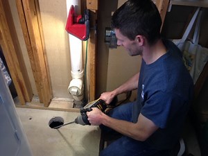 Radon Mitigation Suction Point - American Radon Mitigation