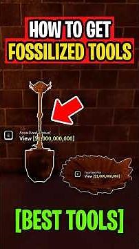 How To Get FOSSILIZED TOOLS In Roblox PROSPECTING