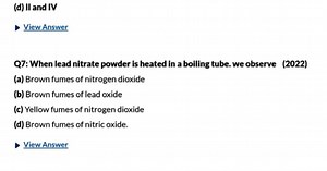 Question: When lead nitrate powder is heated in a boiling tube,... | Filo