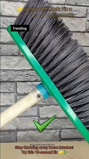 🧽 Genius DIY Hack: Fix a Break/Loose Cleaning Brush Handle with a Plastic Bottle Cap
