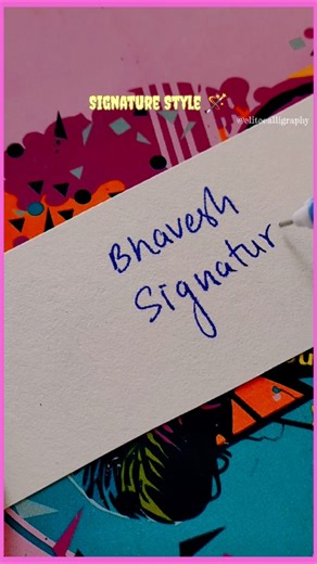 How to Sign like a Pro🔥| Signature IDEAS❤️ #shorts #viral #pen #handlettering ‪@elitecalligraphy‬