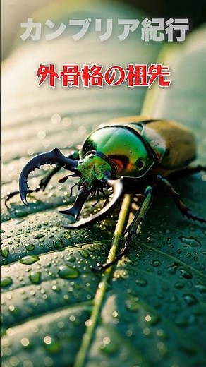 【外骨格の起源】カンブリア紀【昆虫のはじまり】