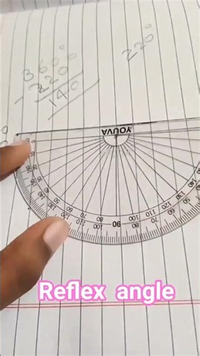 How to make a Reflex angle easy trick #mathstudy #slowvoice