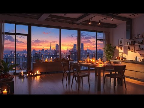 Thanksgiving Sunset Lo-Fi | Cozy Dinner Vibes Over the City