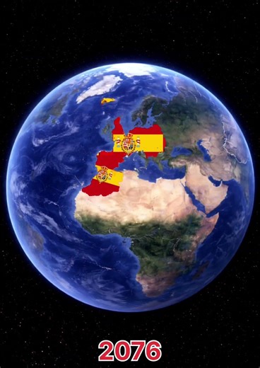 Evolution Of Spain In 100 Years #maps #history #historymaps
