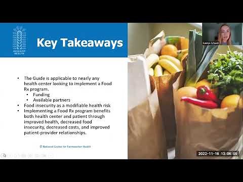 Implementing Food Rx Programs for Health Center Settings