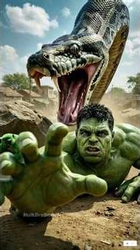 Baap ne Berozgar Bete ko laat maara!😢5Lakh ka Inaam Hulk vs Snake😡 | #ai #hulk#shorts