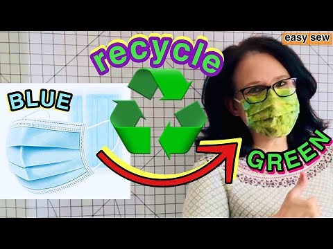 How To Mask Recycle ~ Easy Disposable Blue Mask Recycling ~ Sewing Tutorial