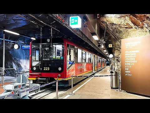 🇨🇭Incredible! Riding the Europe's Highest Railway Jungfraubahn | Grindelwald→Jungfraujoch