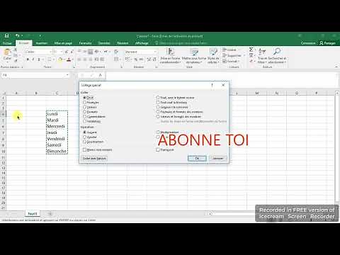 Excel astuce copier des données en colonne et coller en ligne
