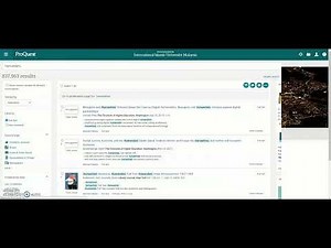 PROQUEST Video Tutorial