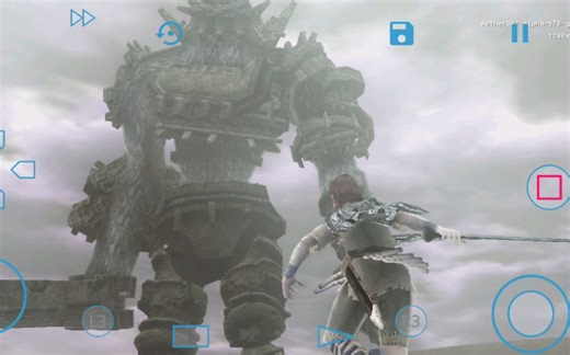 骁龙865试玩最新ps2模拟器以太AetherSX2经典巨作《旺达与巨像》，2倍分辨率，目前打到第三个神像，全程满帧运行，不过这游戏搓玻璃是真手疼，推荐用手柄玩