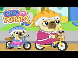 Chip and Potato | Paseo en bicicleta en familia | Dibujos animados para niños | Mira más en Netflix