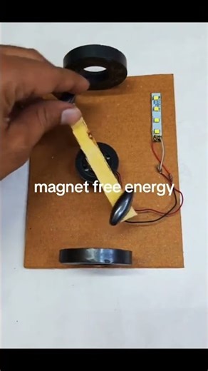 Magnet Free Energy Project 🔋✨ Science Hack #FreeEnergy #MagnetPower #SchoolProject #Innovation
